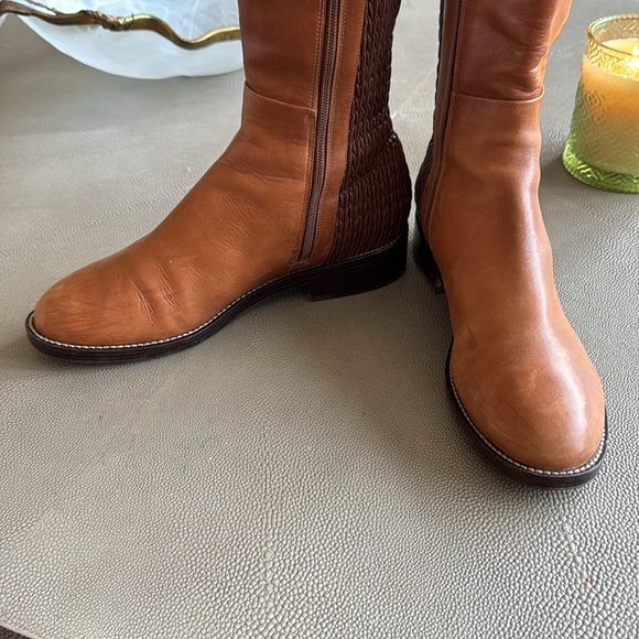 Cole Haan Brown Knee High Boots Size 10 Rounded Toe - Picture 4 of 12